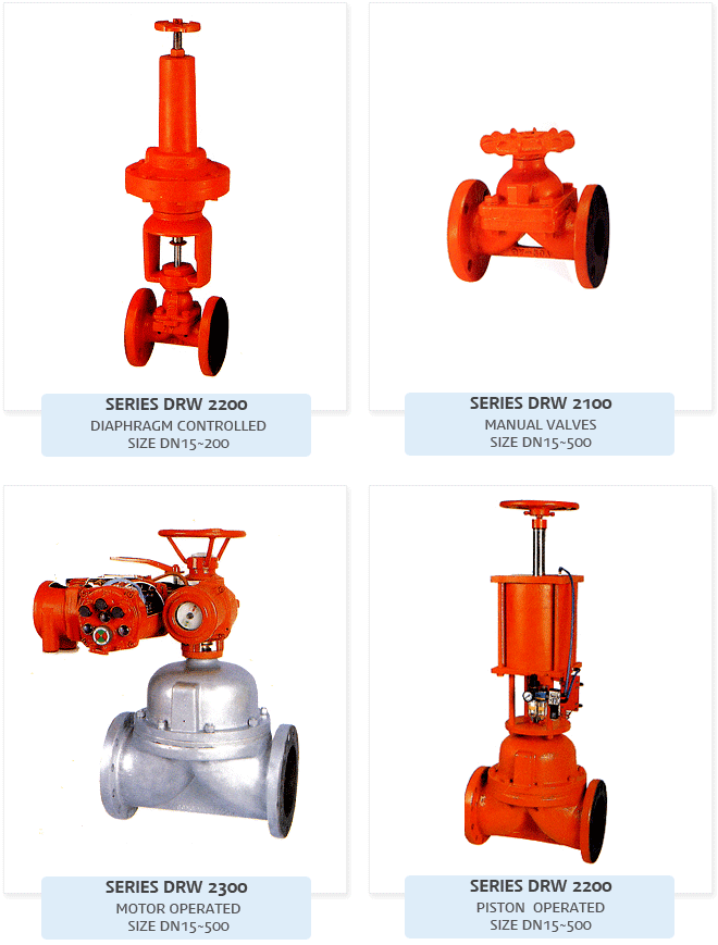 WEIR TYPE DIAPHRAGM VALVES